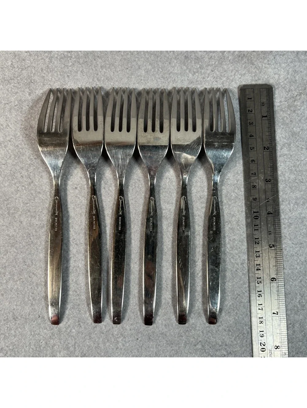 Community stainless steel set of 6 Dinner Forks